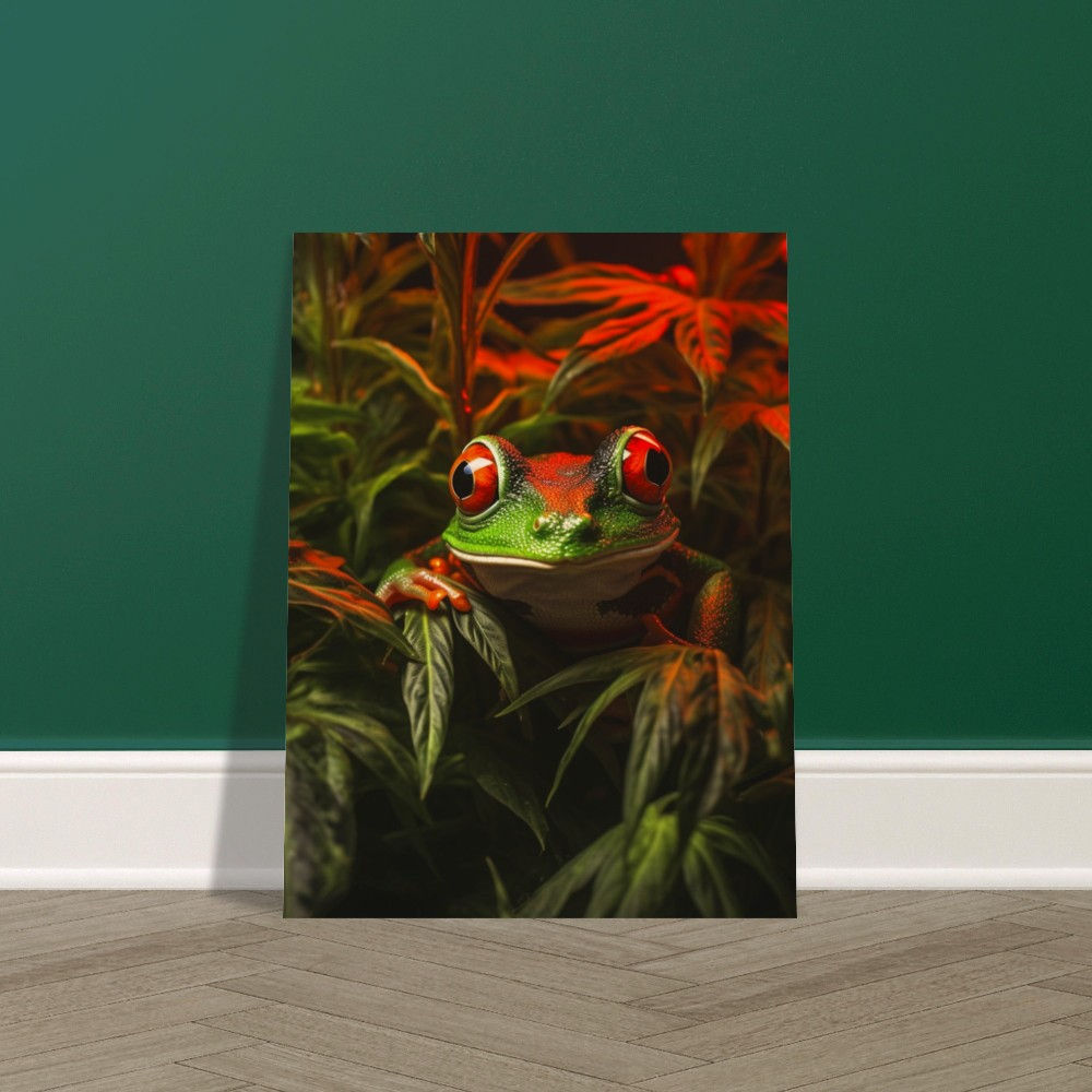 Tree Frog Wood Print