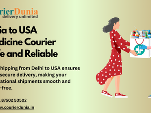 India to USA Medicine Courier Safe and Reliable