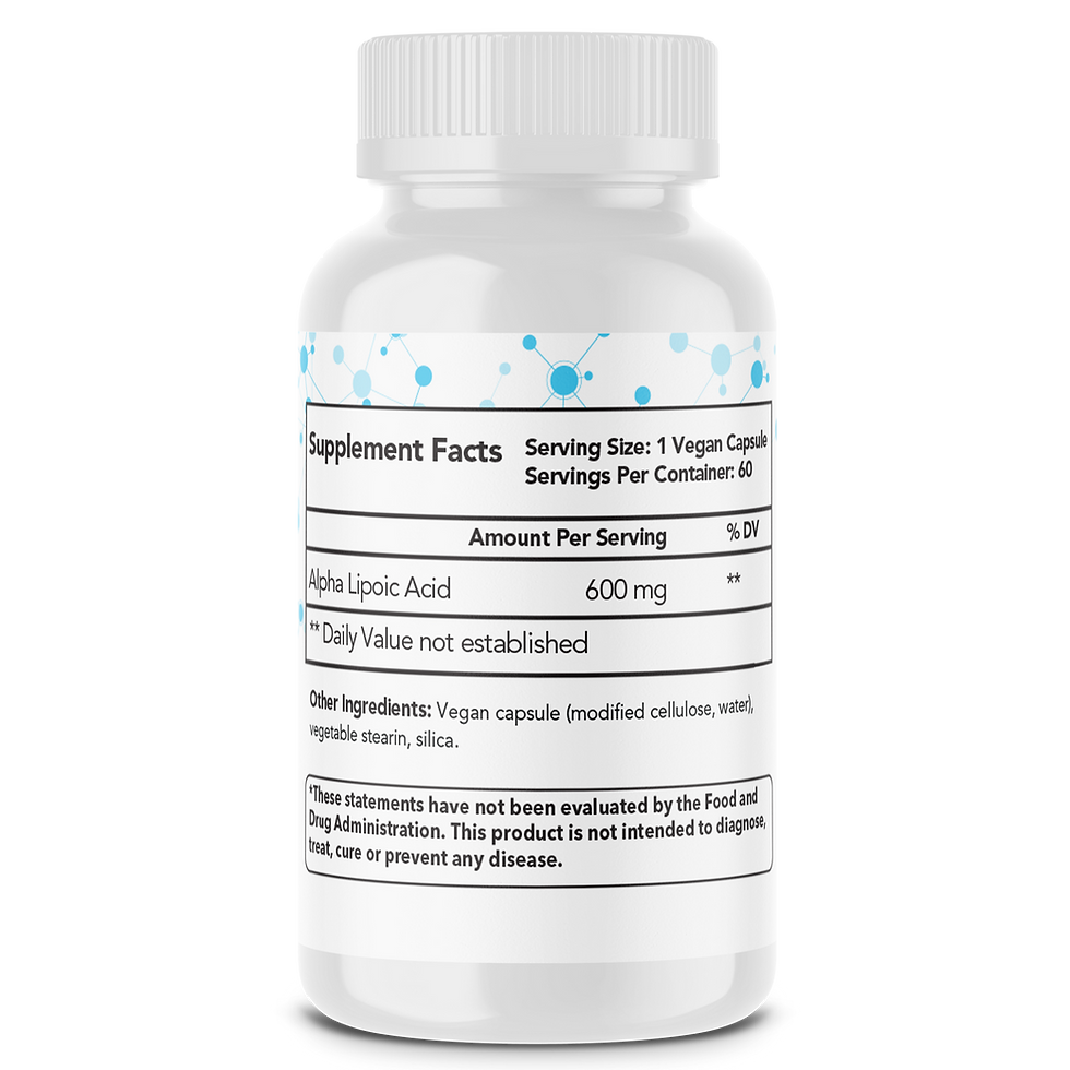 Thumbnail: Alpha Lipoic Acid, antioxidant supplements, antioxidant support, liposomal supplements, liposomal capsules, energy support,