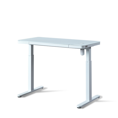 Tempered Glass Top Height Adjustable Desk GLK Furniture
