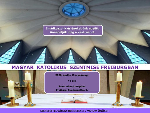 Magyar katolikus mise 2026. április 19.