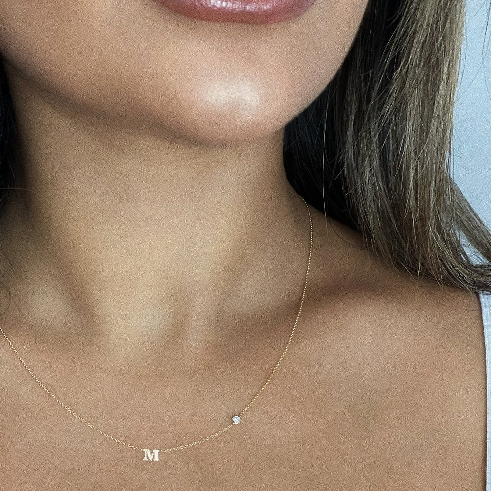 Thumbnail: INITIAL DIAMOND NECKLACE