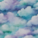 white, light purple, blue and aqua bluish green clouds in watercolor form - the clouds ble