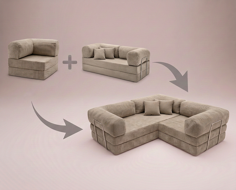 Küçük resim: Nestime® 200x200 cm Modüler Sünger L Koltuk Takımı