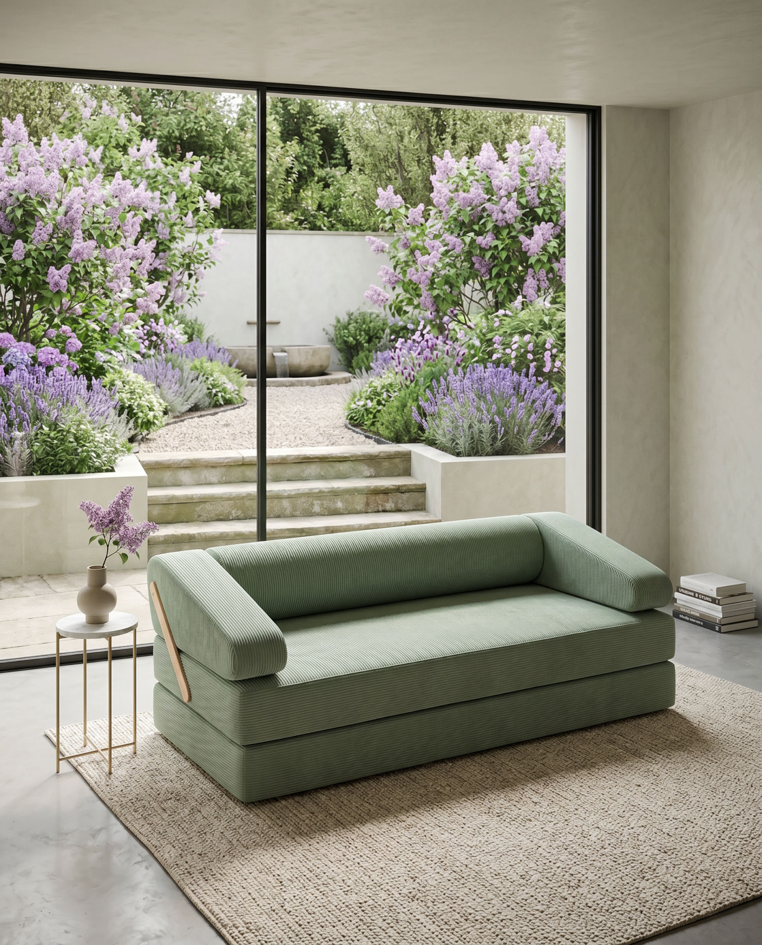 180x90 cm Yatak Olabilen Modüler Sünger Koltuk | Hareketli Sırt Dayamalı