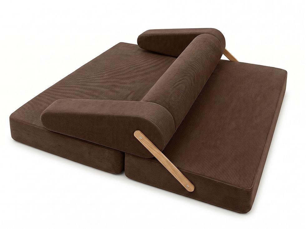 Küçük resim: 180x90 cm Yatak Olabilen Modüler Sünger Koltuk | Hareketli Sırt Dayamalı