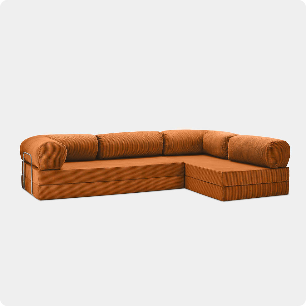 Thumbnail: Nestime® 300x200 cm Açık Köşe Modüler Sünger Koltuk Takımı TURUNC