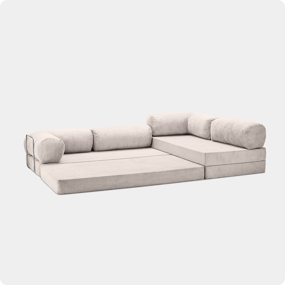 Thumbnail: Nestime® 300x200 cm Açık Köşe Modüler Sünger Koltuk Takımı KREM