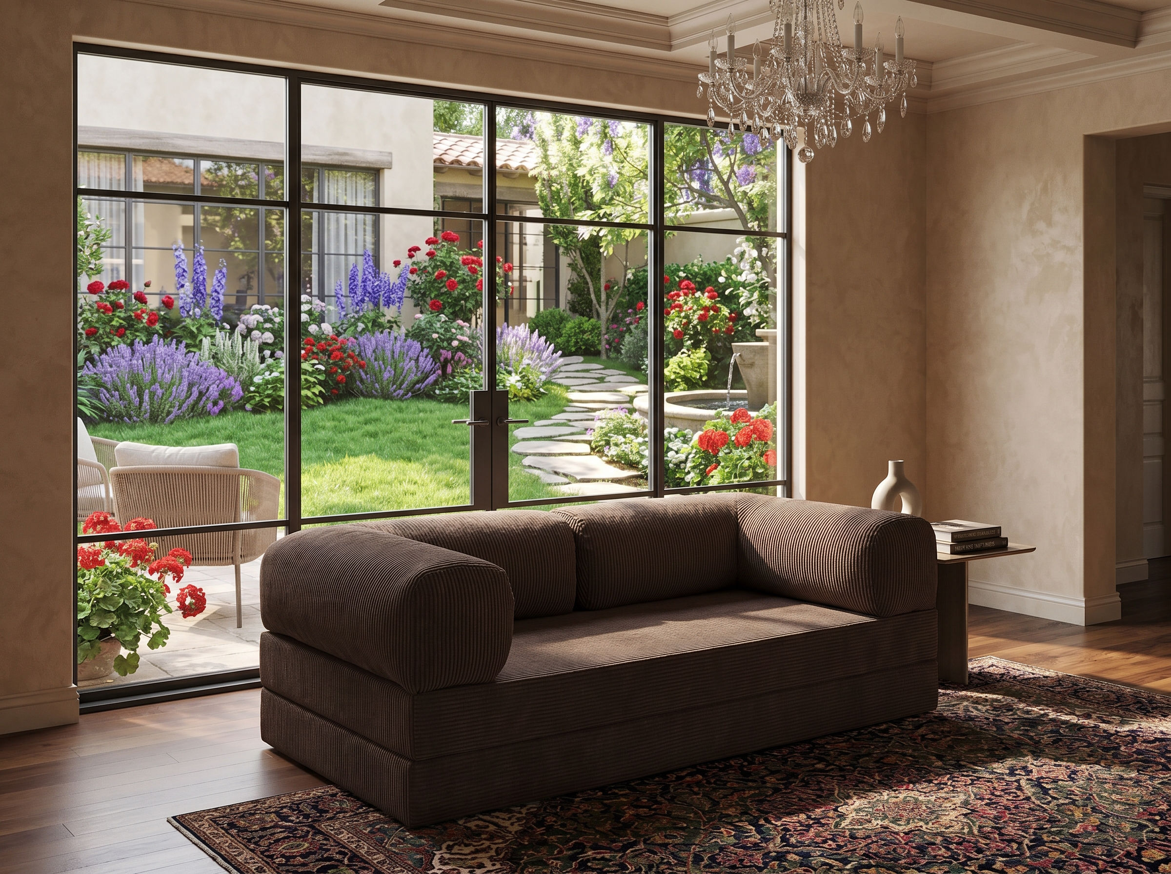 NESTİME 160X80 ComfortNest Fitilli Kadife Kanepe| Yatak Olabilen.