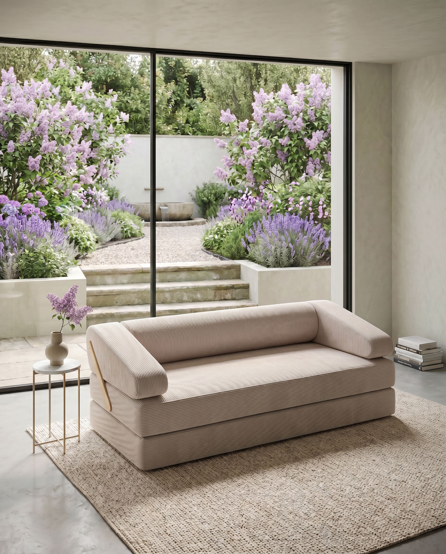 180x90 cm Yatak Olabilen Modüler Sünger Koltuk | Hareketli Sırt Dayamalı