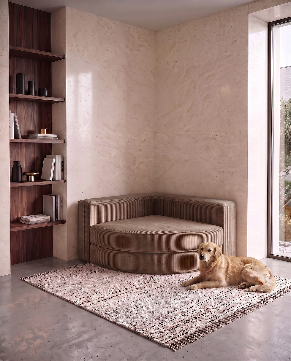 Küçük resim: 100X100 cm Modüler Köşe Koltuğu | Orijinal Sünger | Fitilli Kadife 