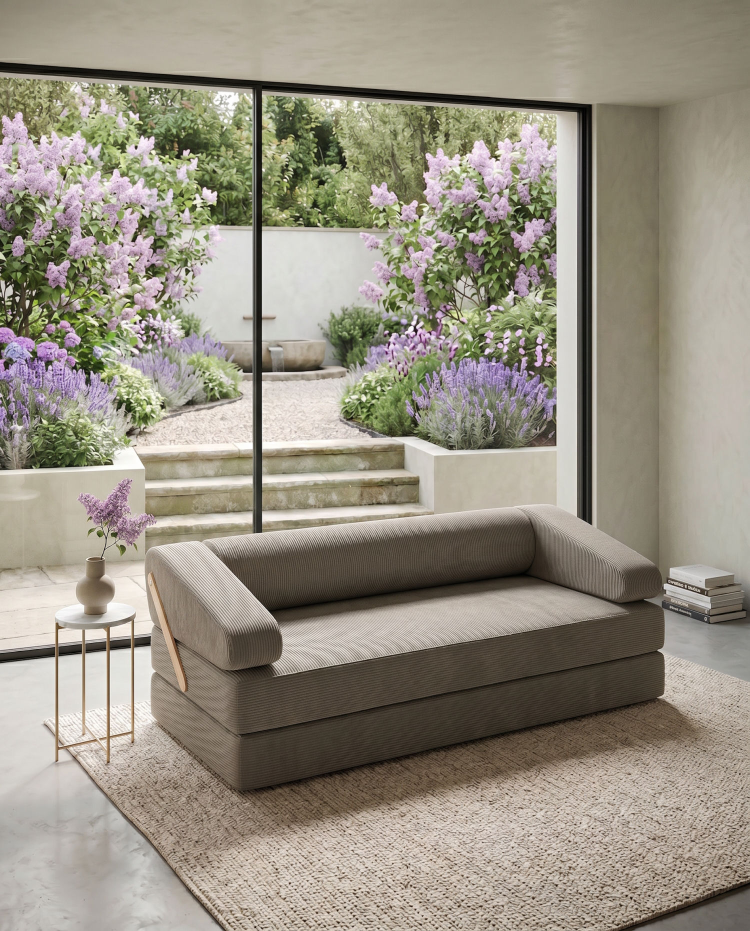 180x90 cm Yatak Olabilen Modüler Sünger Koltuk | Hareketli Sırt Dayamalı