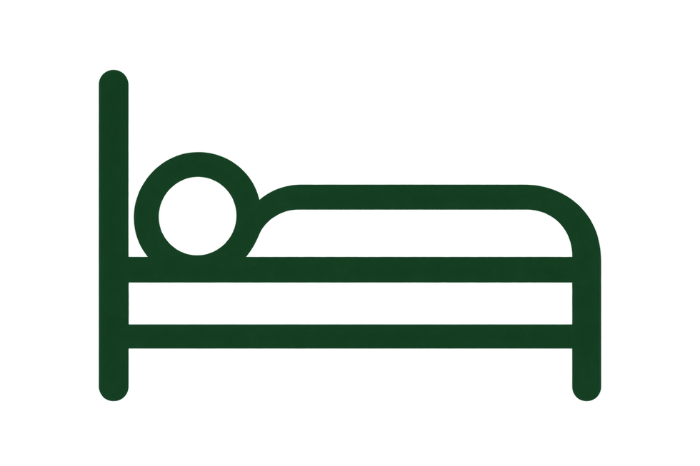 Minimal Dark Green Sleeping Bed Icon.png