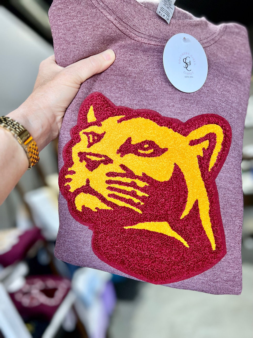 Thumbnail: Mountain Lion Chenille Crewneck 