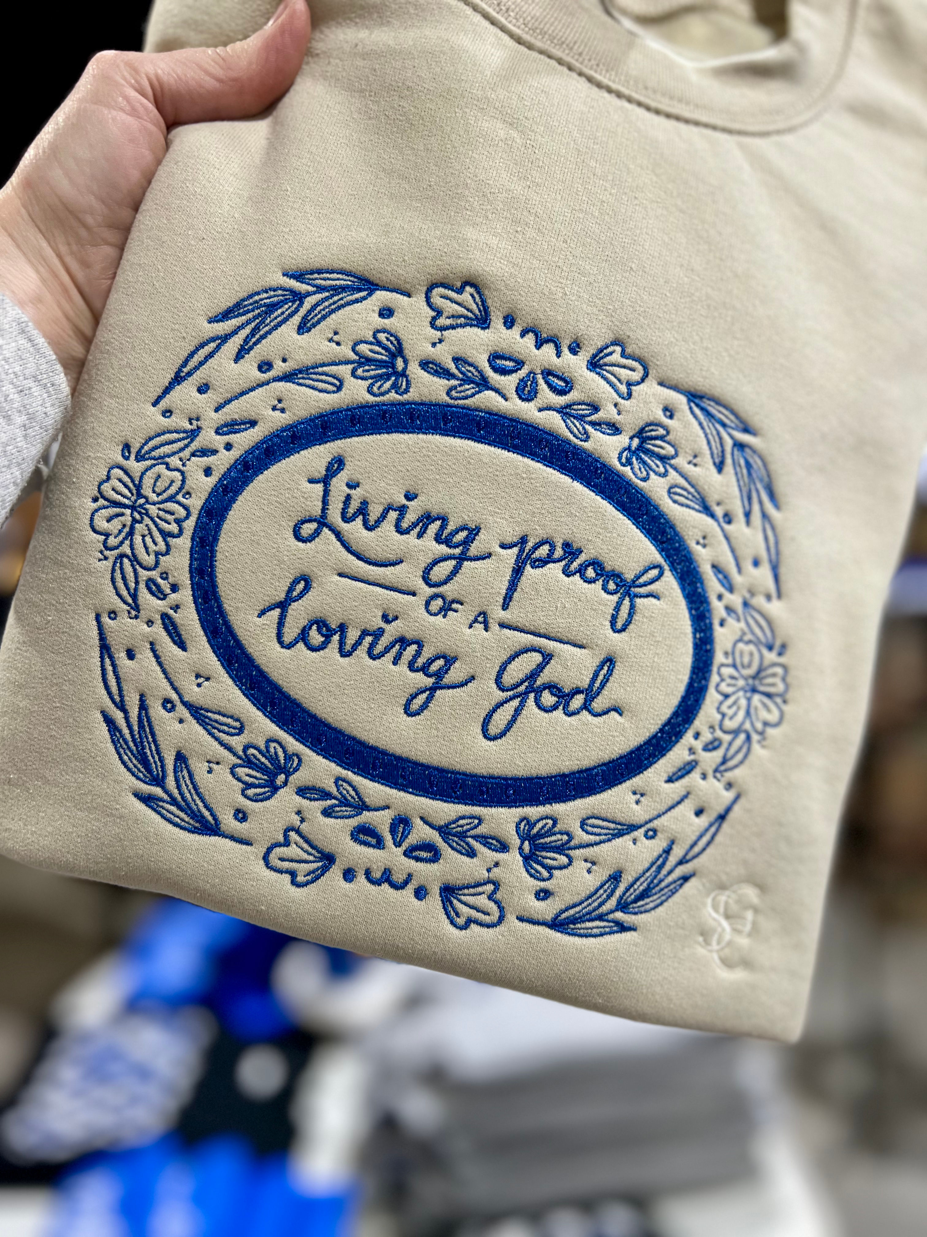 Living Proof Embroidery Crewneck 