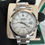 Thumbnail: Rolex Date Just 41mm White Stick Dial Smooth Bezel on Oyster