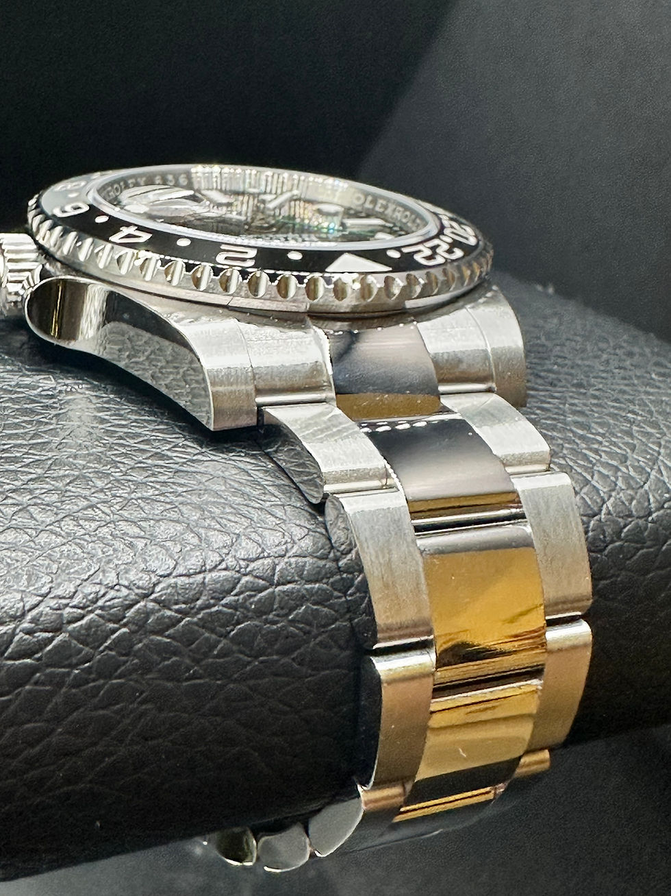 Thumbnail: Rolex GMT Master II 40mm Bruce Wayne Bezel on Oyster