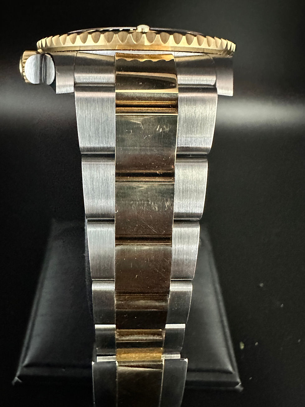 Thumbnail: Rolex Submariner Date Black Dial Black Bezel Two Tone Gold on Oyster