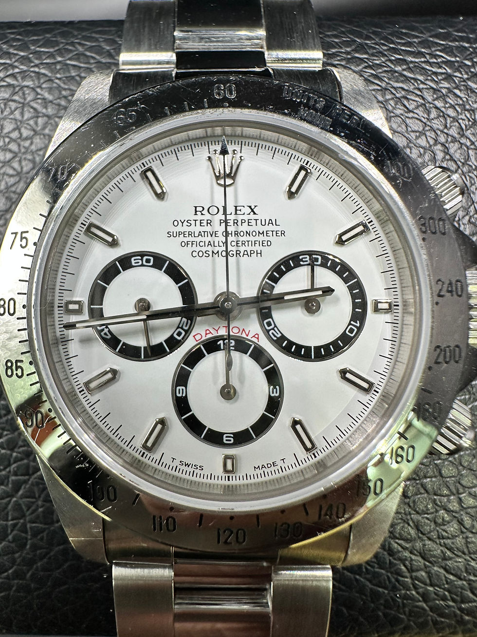 Thumbnail: Rolex Zenith Daytona White Dial Steel Bezel on Oyster Steel