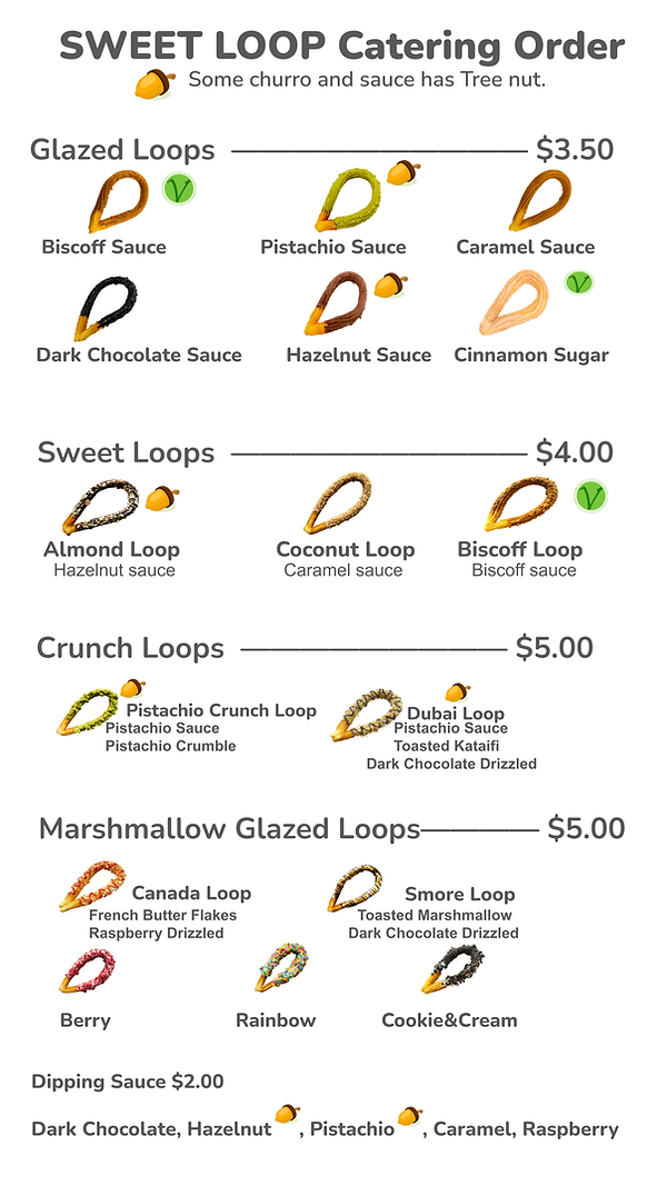 Churro Catering order