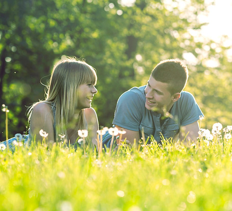 Lying in the Grass
