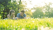 Liegen im Gras
