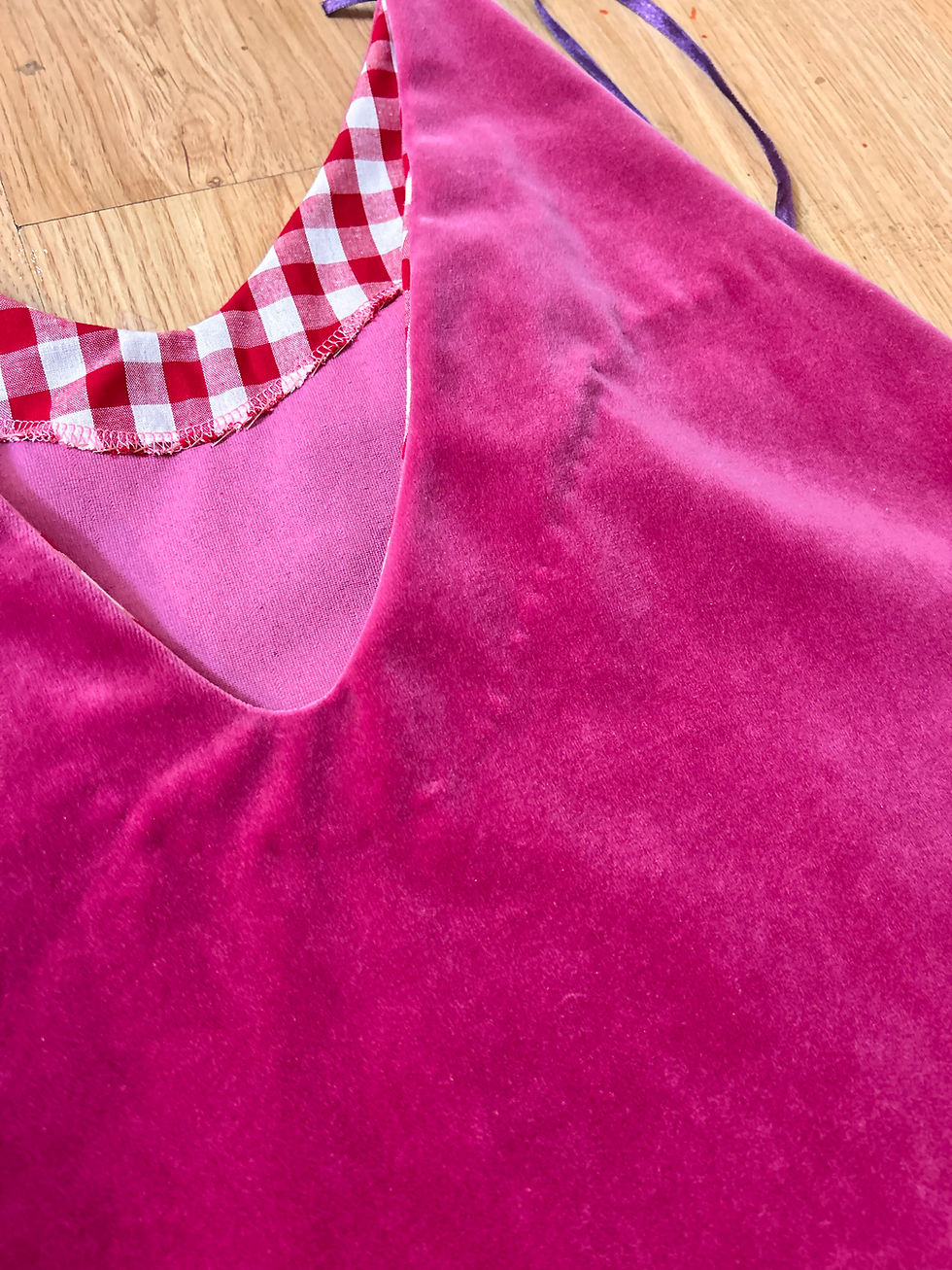 Thumbnail: Safety pin velvet dress