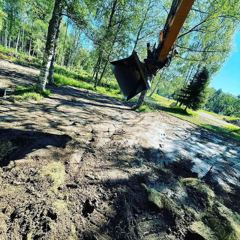 Bygger fotbollsgolfbana i Högbo - ML Construction
