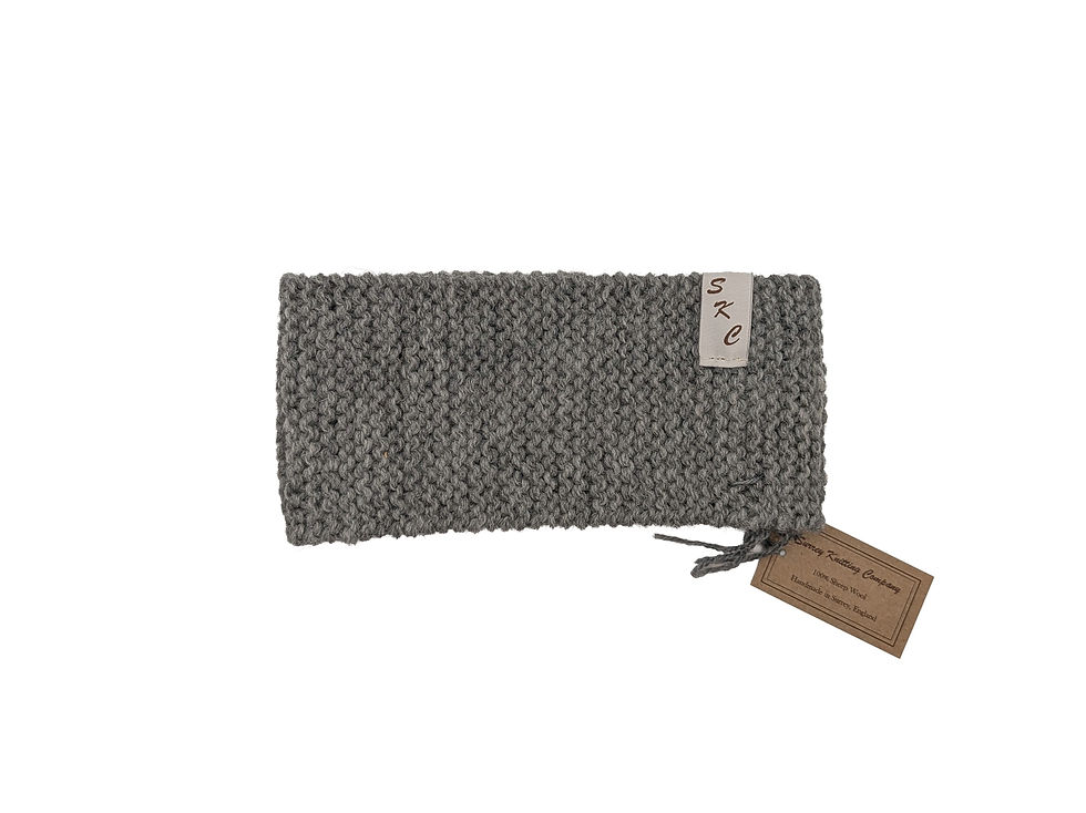 SKC Wool Headband - Soft Ash