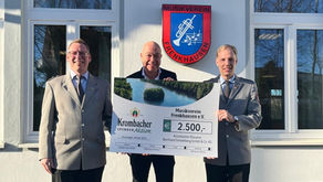 2.500 Euro Spende an den Musikverein Frenkhausen dank Krombacher Spendenaktion
