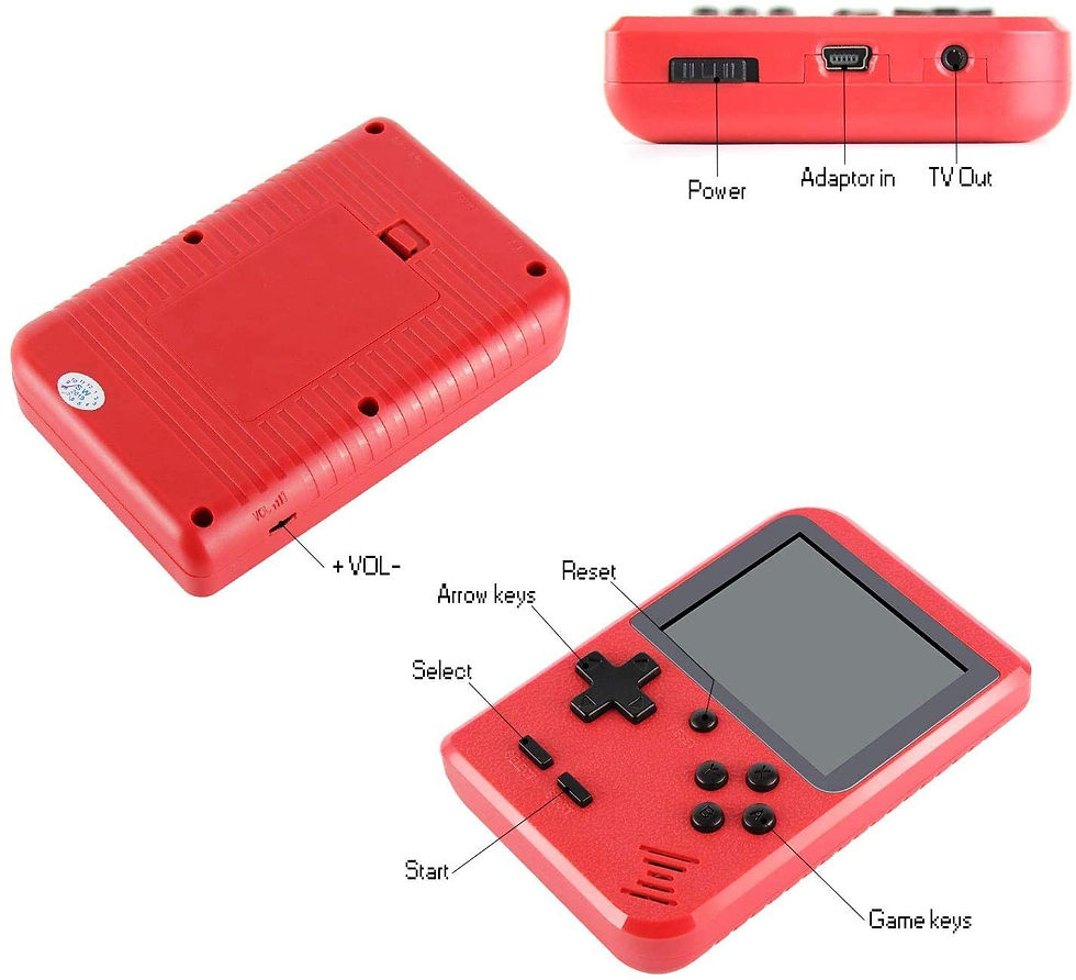 Thumbnail: Portable Game Pad With 400 Games Included + Additional Player Controller