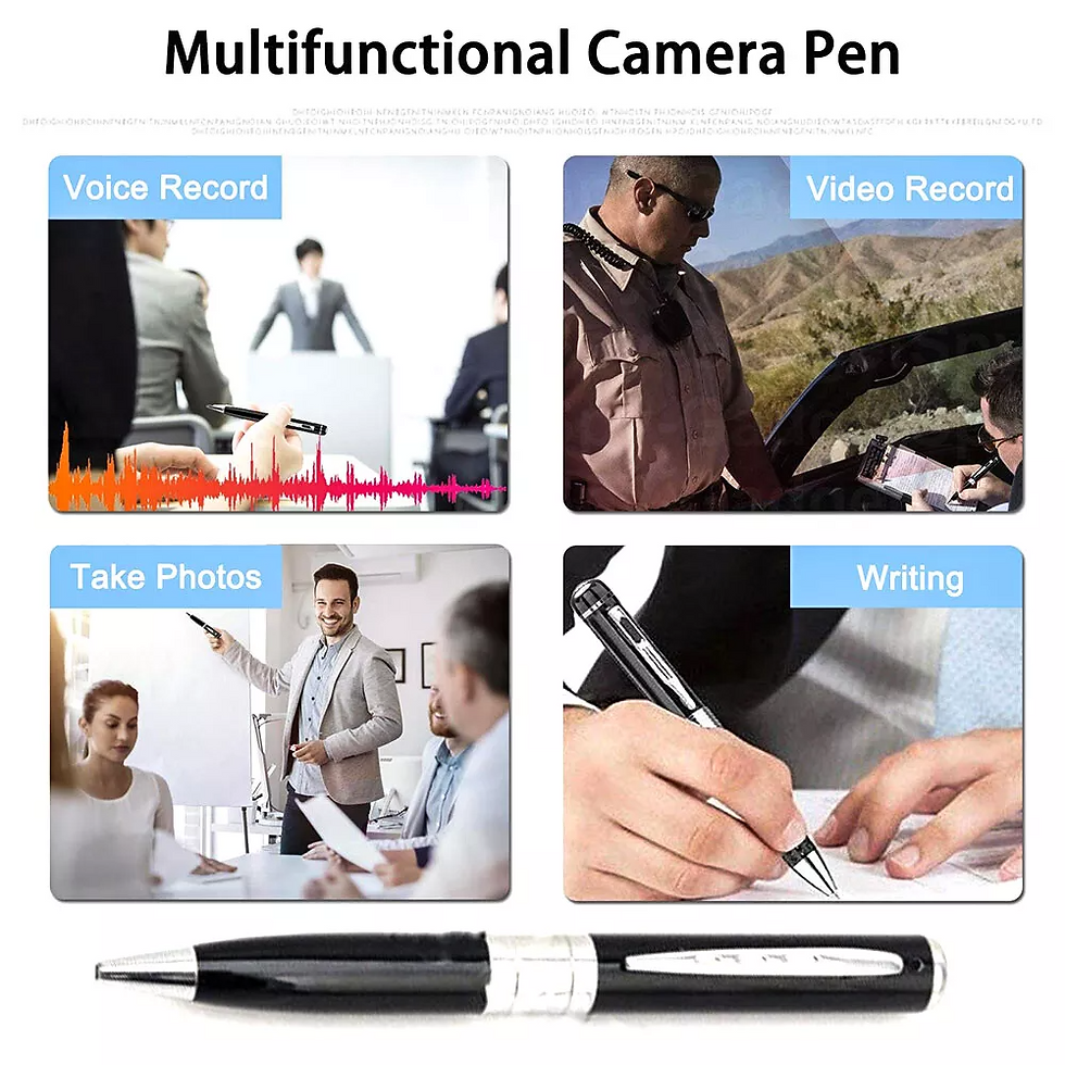 Thumbnail: Pen Camera Cam Mini Hidden Pocket Audio Video Recorder DVR Security 1080P HD USA