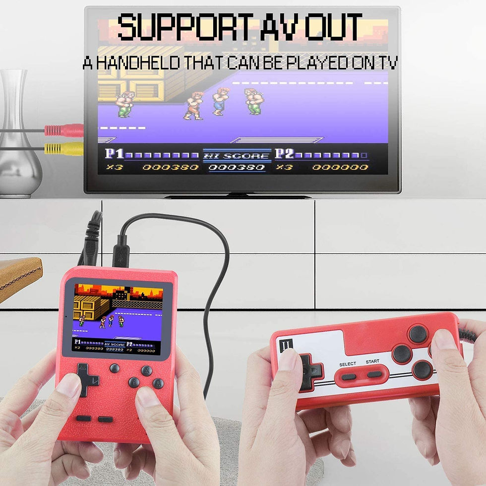 Thumbnail: Portable Game Pad With 400 Games Included + Additional Player Controller