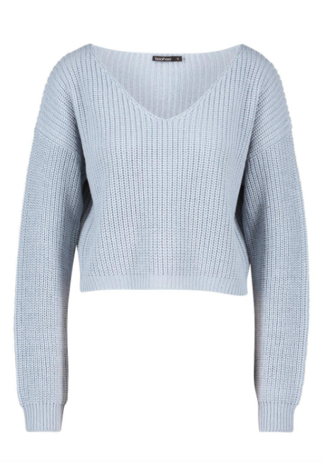 boohoo blue sweater