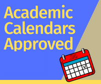 Academic Calendars Approved!