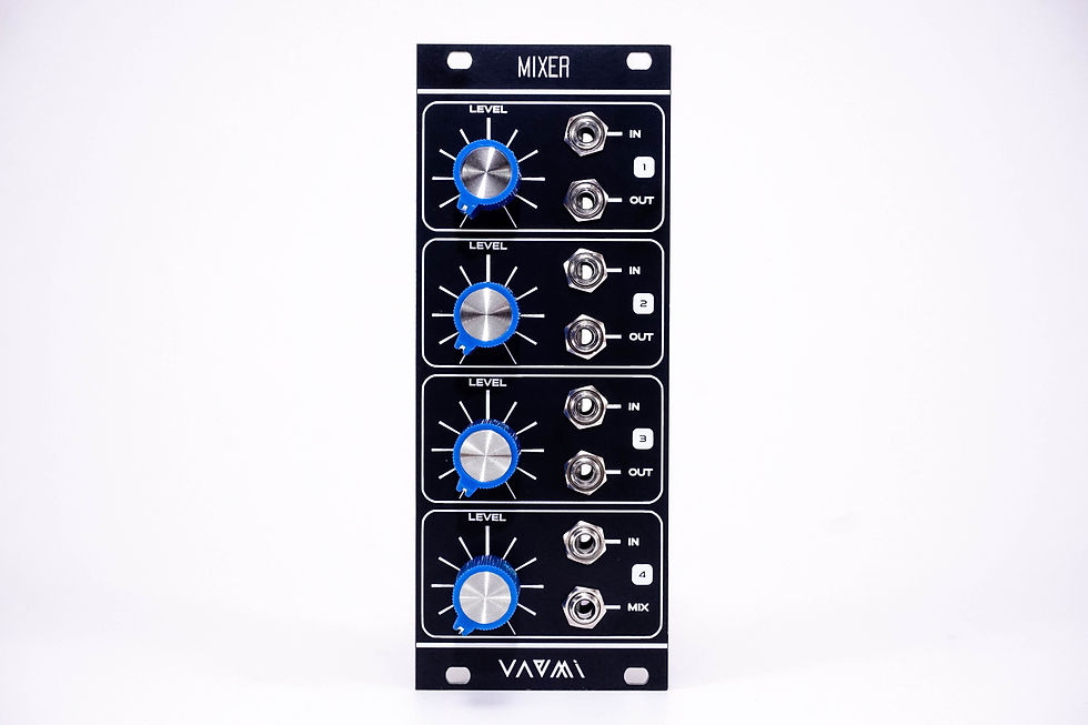Mixer | 4 Channel Mixer - Attenuator | Eurorack