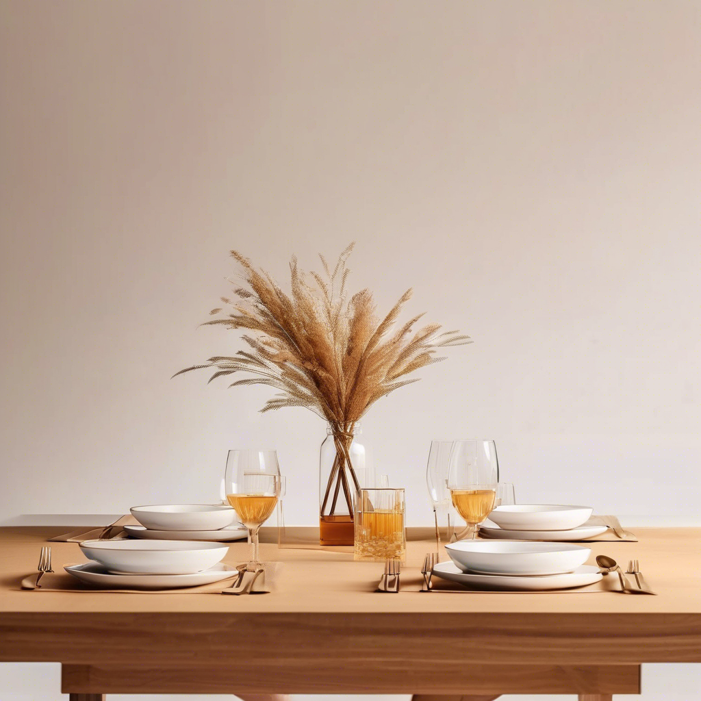 Elegant Dining Table Plan