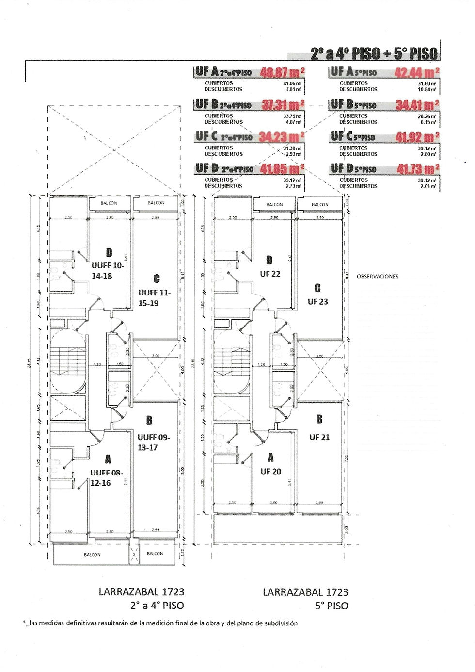 Miniatura: AV. LARRAZABAL 1723, DPTOS 2 AMB. FRENTE Y CONTRAFRENTE OBRA COMENZADA EN LOSA 5