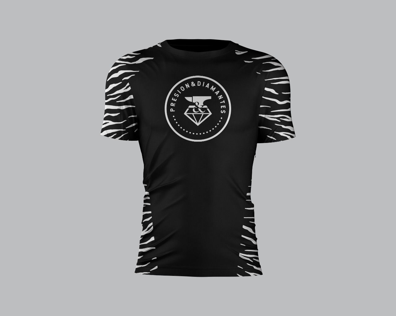 Rash guard white tiger