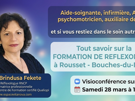 Aide-soignante, infirmière, AMP, psychomotricien, auxiliaire de vie - et si vous ajoutiez une dimension humaine à votre pratique avec la réflexologie ?