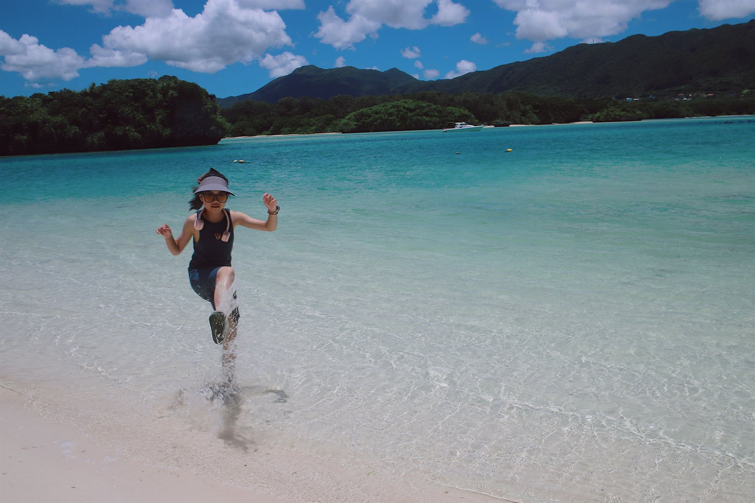 石垣島白沙海灘與透明海水