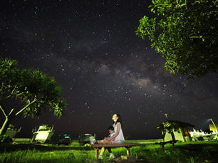 石垣島夜空中的銀河與星空攝影場景