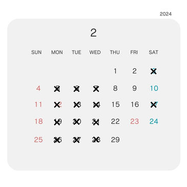 2024年2月スケジュール