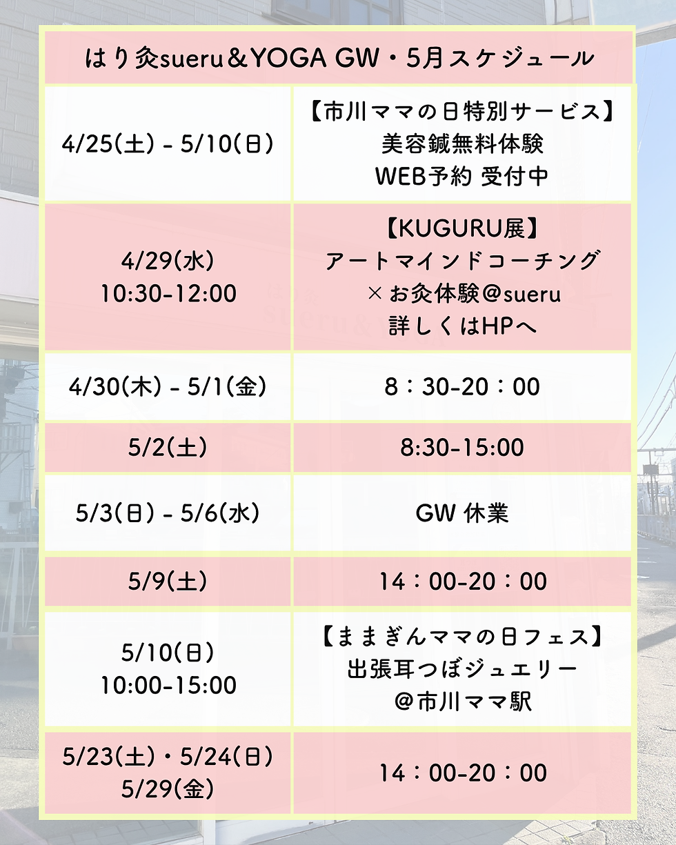はり灸sueru、市川ママの日、KUGURU展、アートマインドコーチング、お灸体験