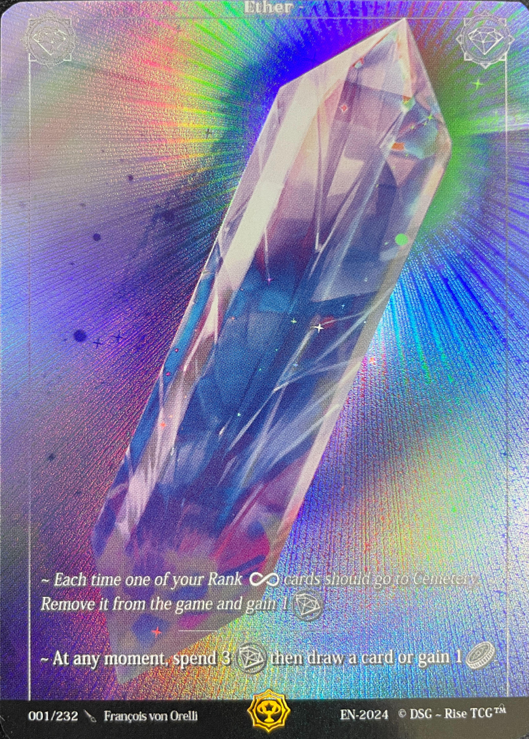RISE TCG - Trophy - Ether Rainbow