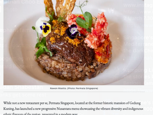 Singapore’s new restaurant openings: Mediterranean fare, Japanese cuisine and dining in the dark