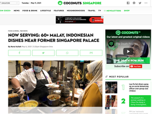 Now serving: 60+ Malay, Indonesian dishes near former Singapore palace