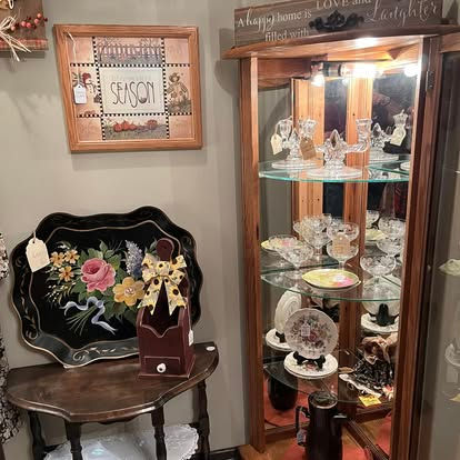 Vintage barware and crystal