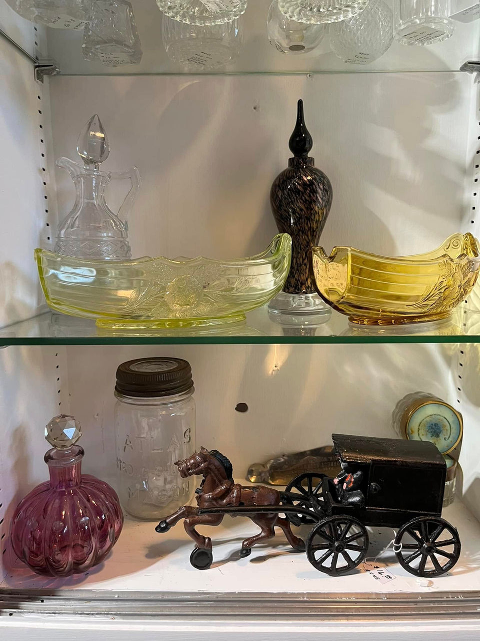Antique glassware