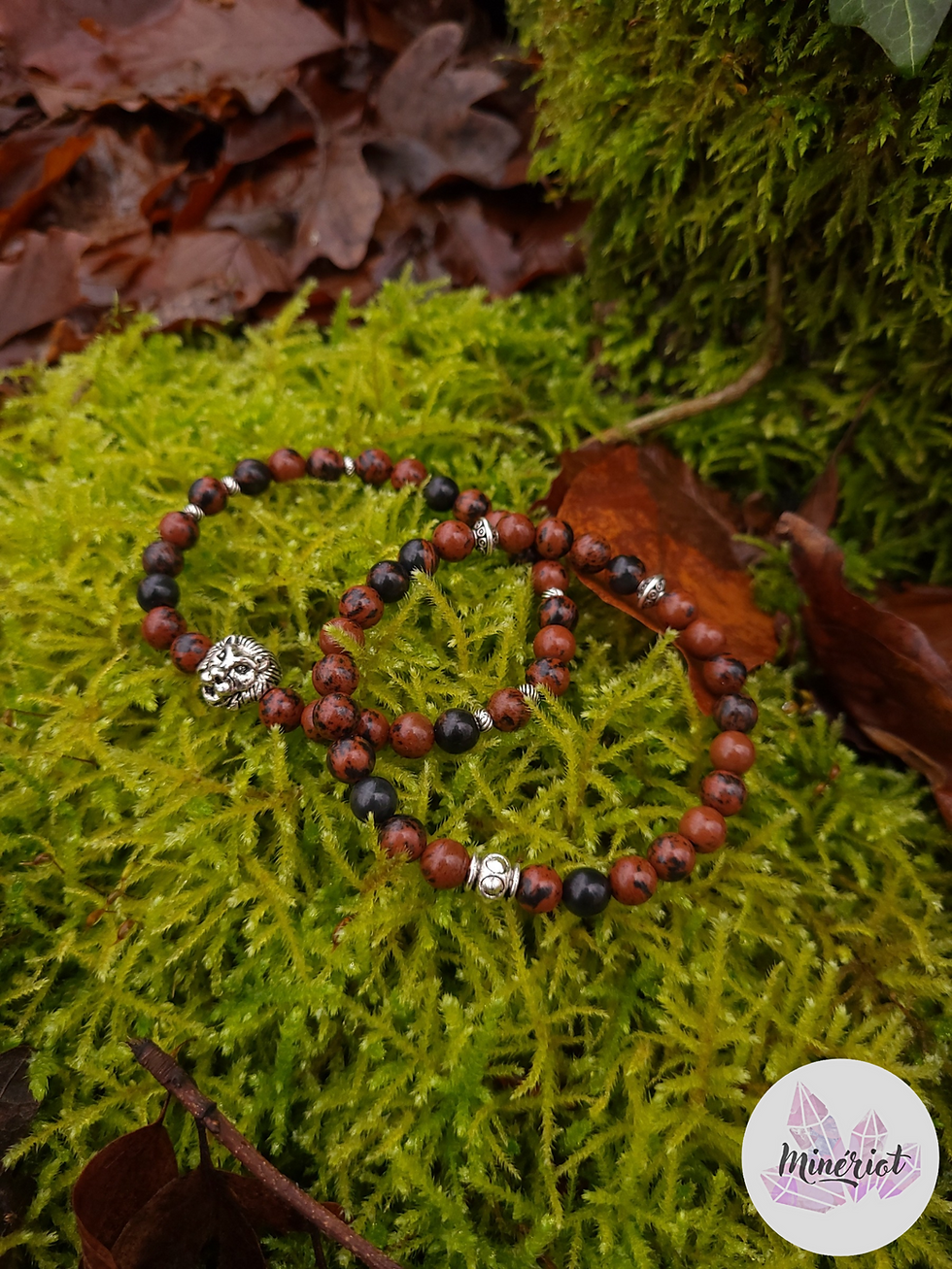 Obsidienne Acajou 06mm